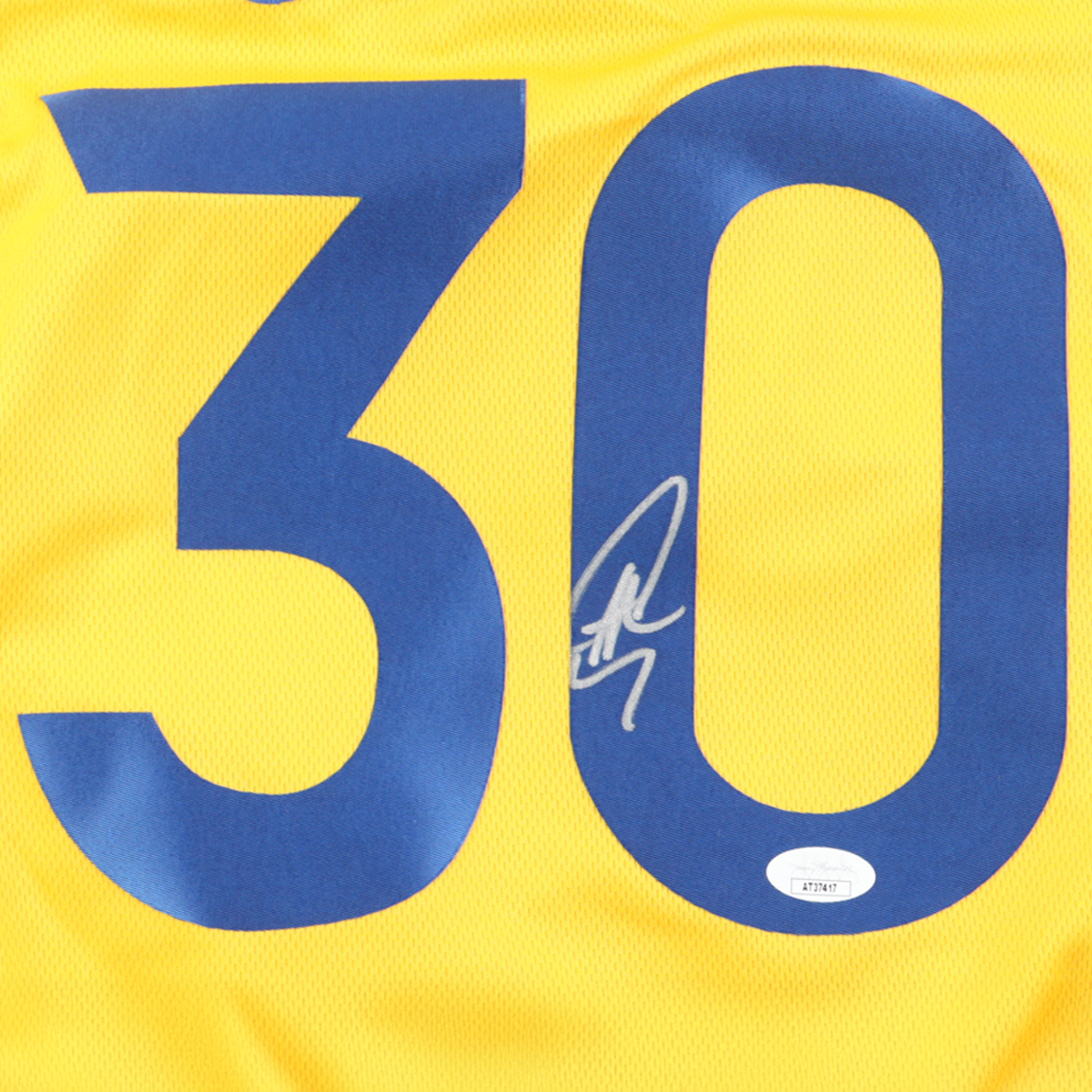 Stephen Curry Signed Golden State Warriors Display (JSA) The Fan Cave
