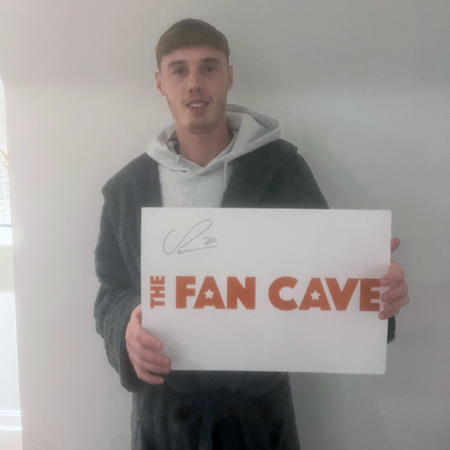 Cole Palmer Signs for The Fan Cave Memorabilia