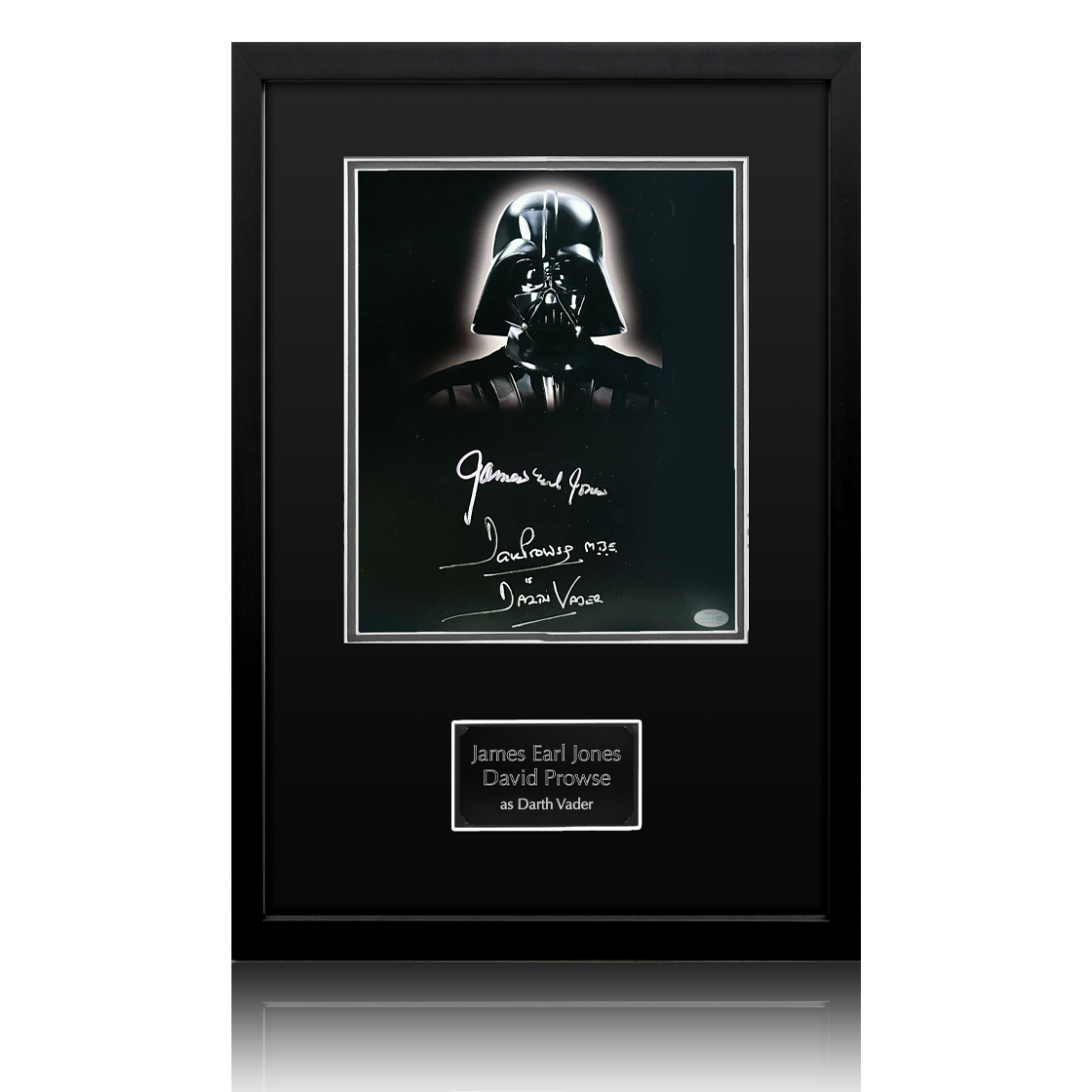 James Earl Jones & Dave Prowse Signed Darth Vader Image Premium Frame (ACOA)