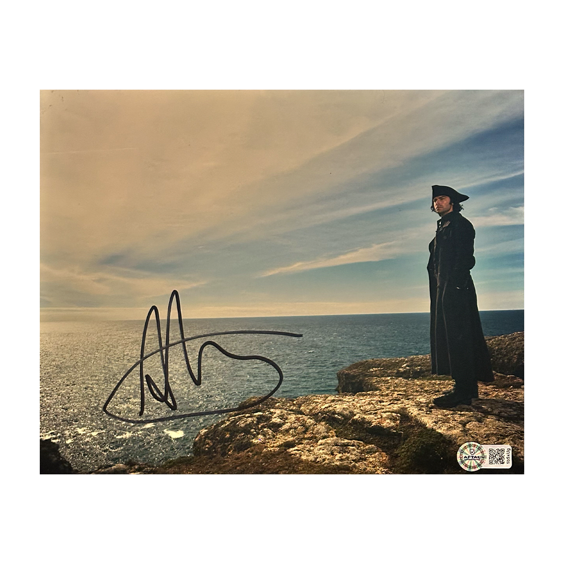 Aidan Turner Signed Poldark 10x8 Image (AFTAL Authenticated)