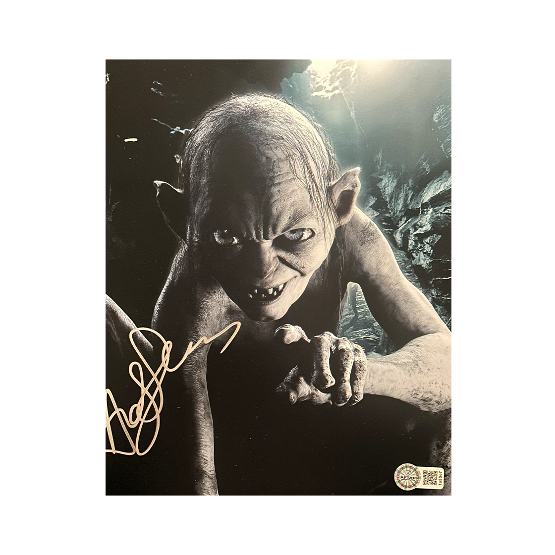 Andy Serkis Signed Gollum The Lord of The Rings 10x8 Photo 4 (AFTAL Authenticated)