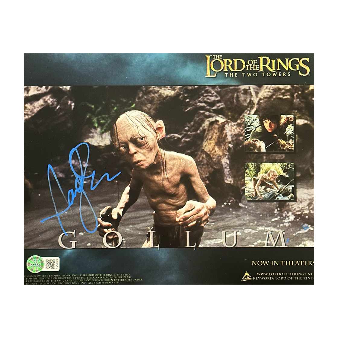 Andy Serkis Signed Gollum The Lord of The Rings 10x8 Photo 5 (AFTAL Authenticated)