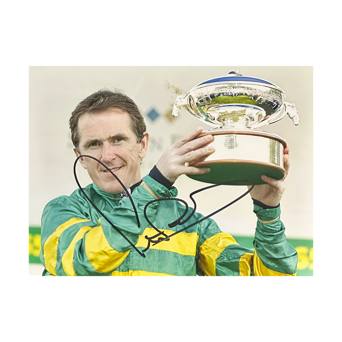 AP McCoy Signed 8x6 Image