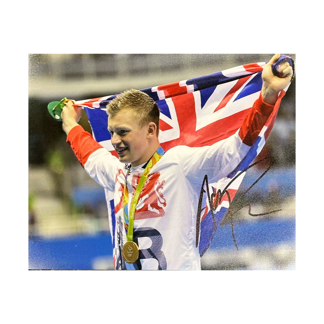 Adam Peaty Signed 10x8 Image