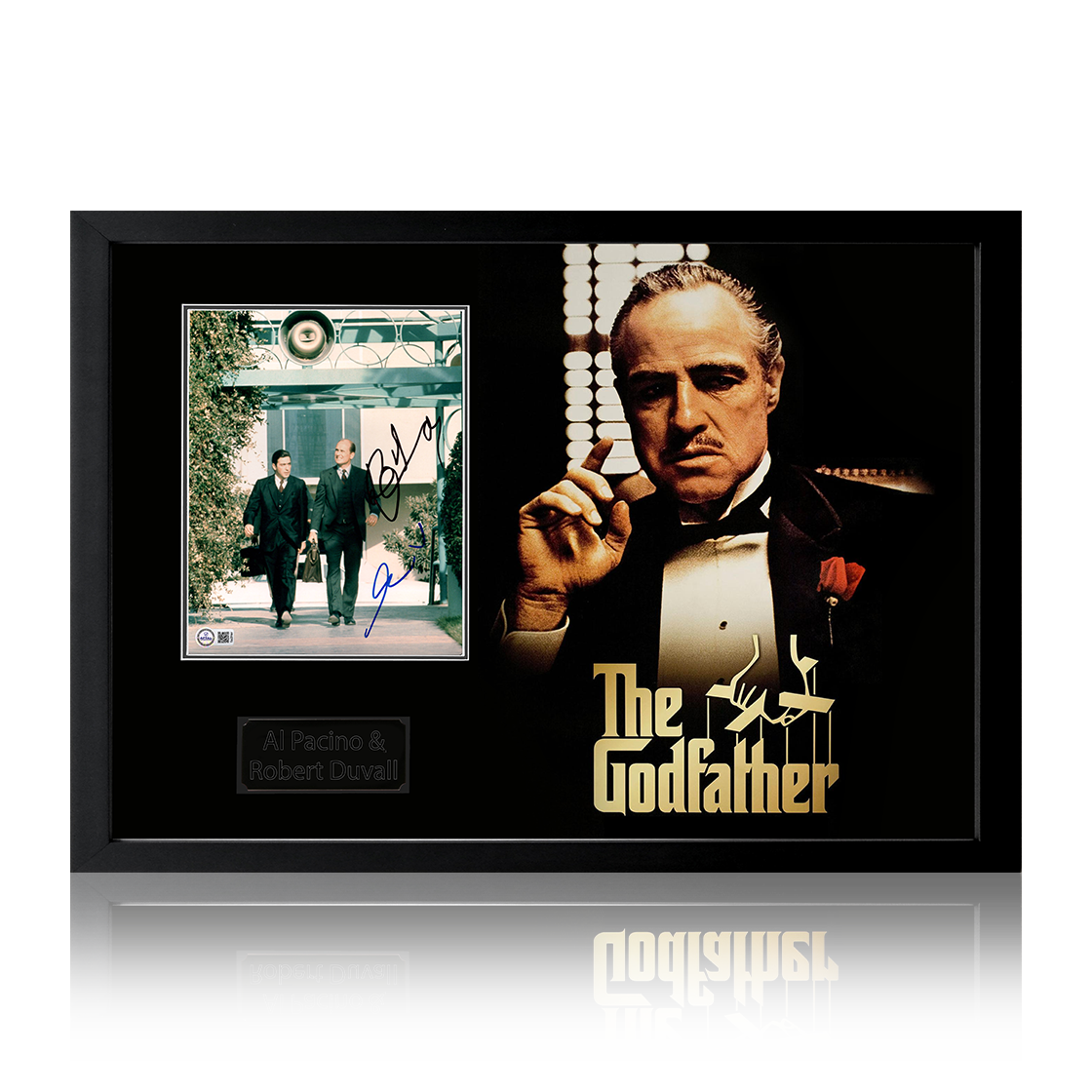 Al Pacino & Robert Duvall Signed The Godfather Image Iconic Frame (AFTAL Authentication)