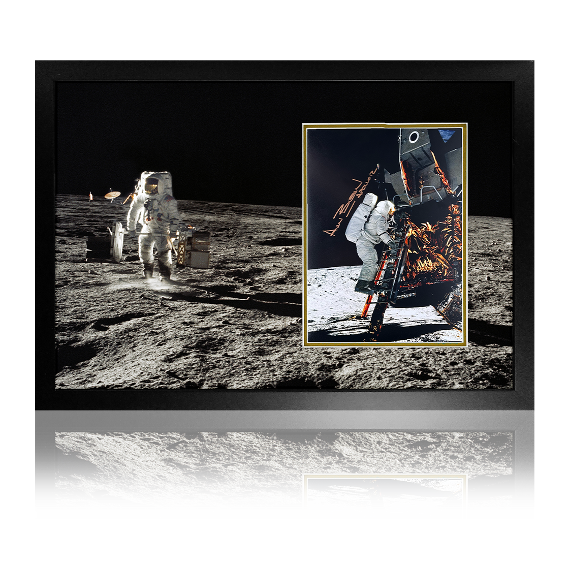 Alan Bean Signed Apollo 12 LMP NASA Iconic Frame