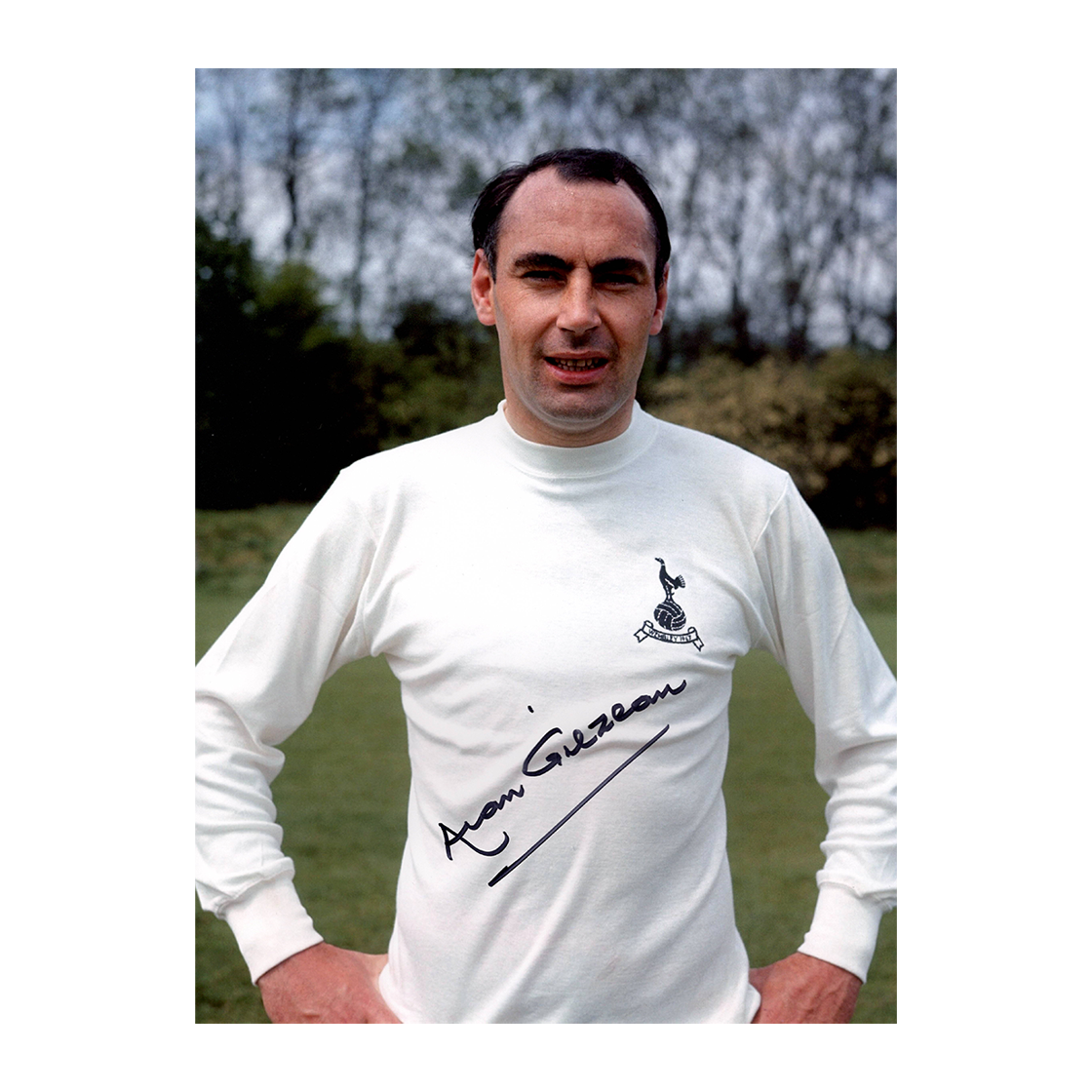 Alan Gilzean Signed Tottenham Hotspur 16x12 Image