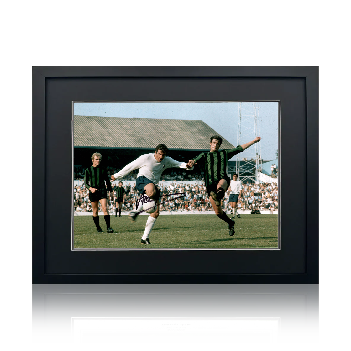 Alan Mullery Signed Tottenham Hotspur Image 4 Compact Frame