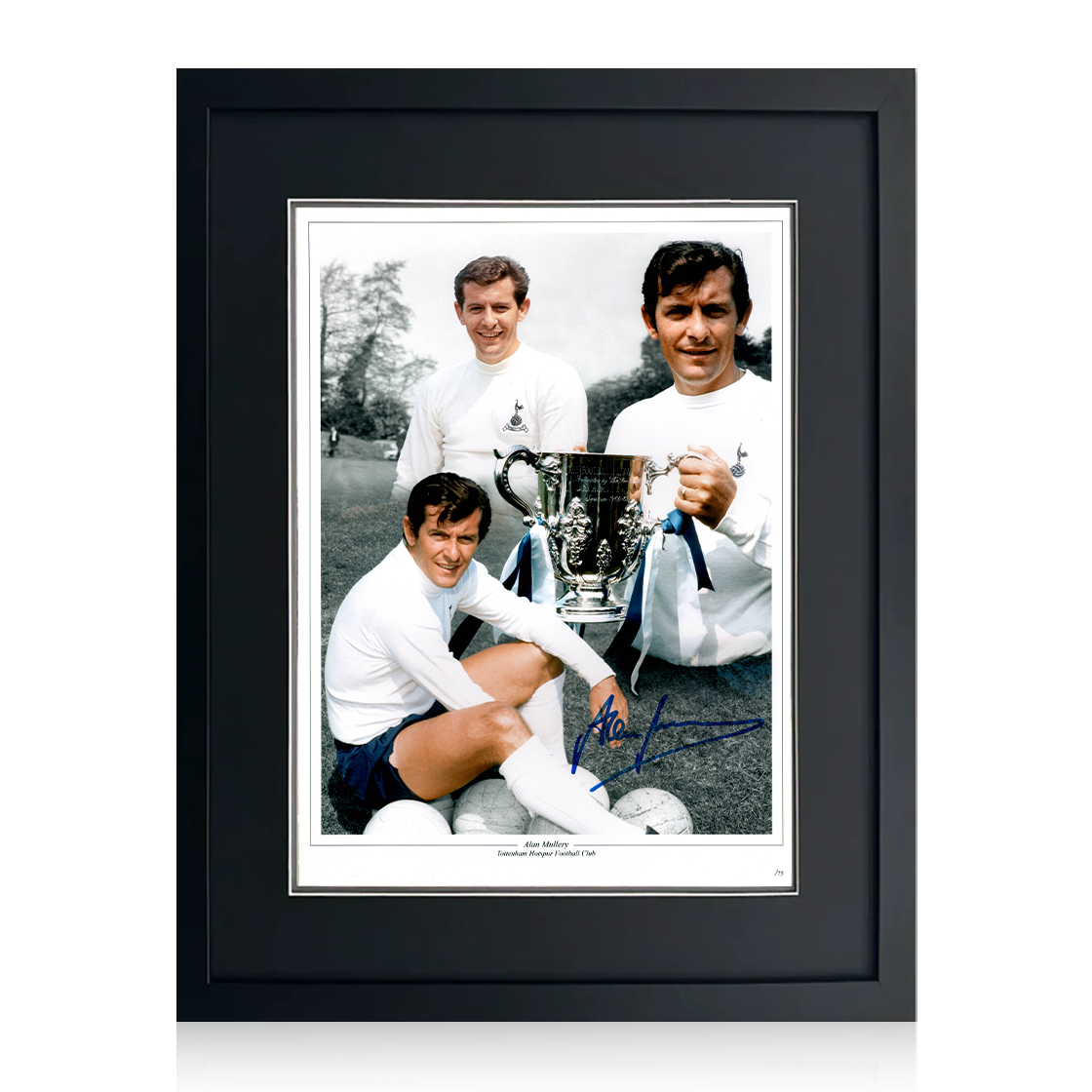 Alan Mullery Signed Tottenham Hotspur Image 1 Compact Frame