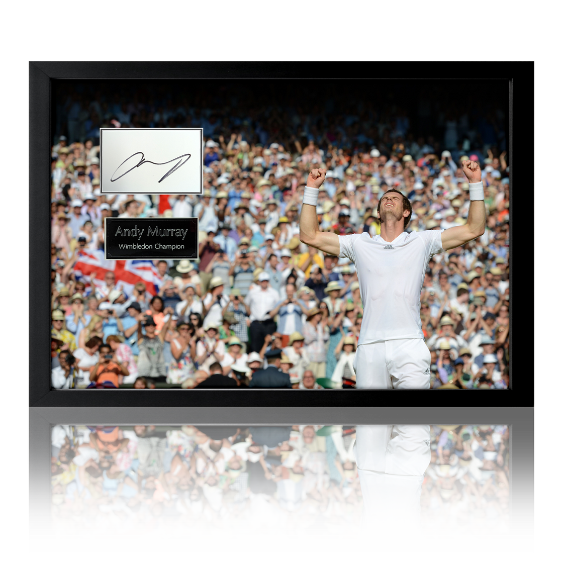 Andy Murray Signed Index Card Iconic Frame