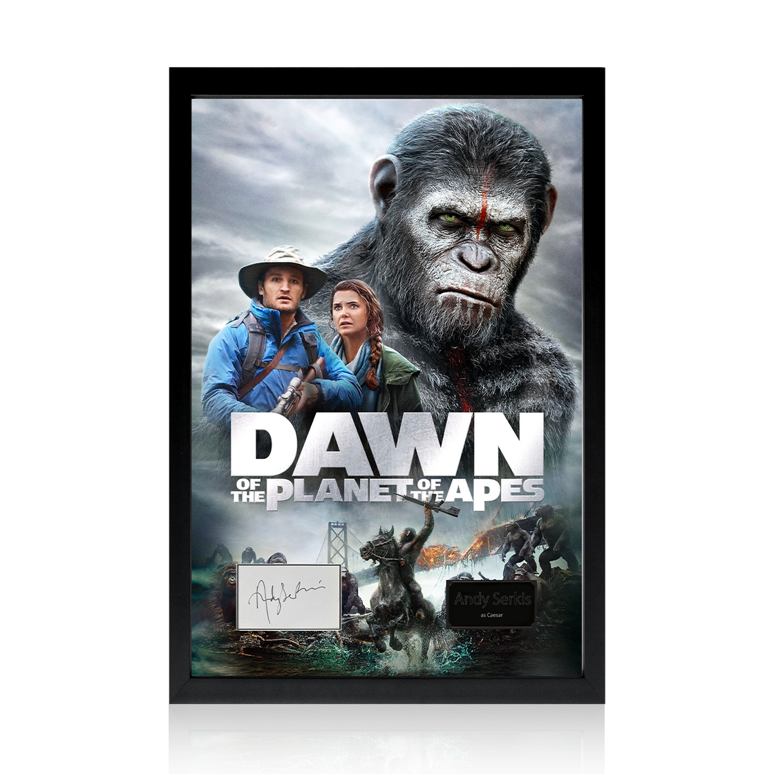 Andy Serkis Signed Dawn of the Planet of the Apes Iconic Frame (ACOA)