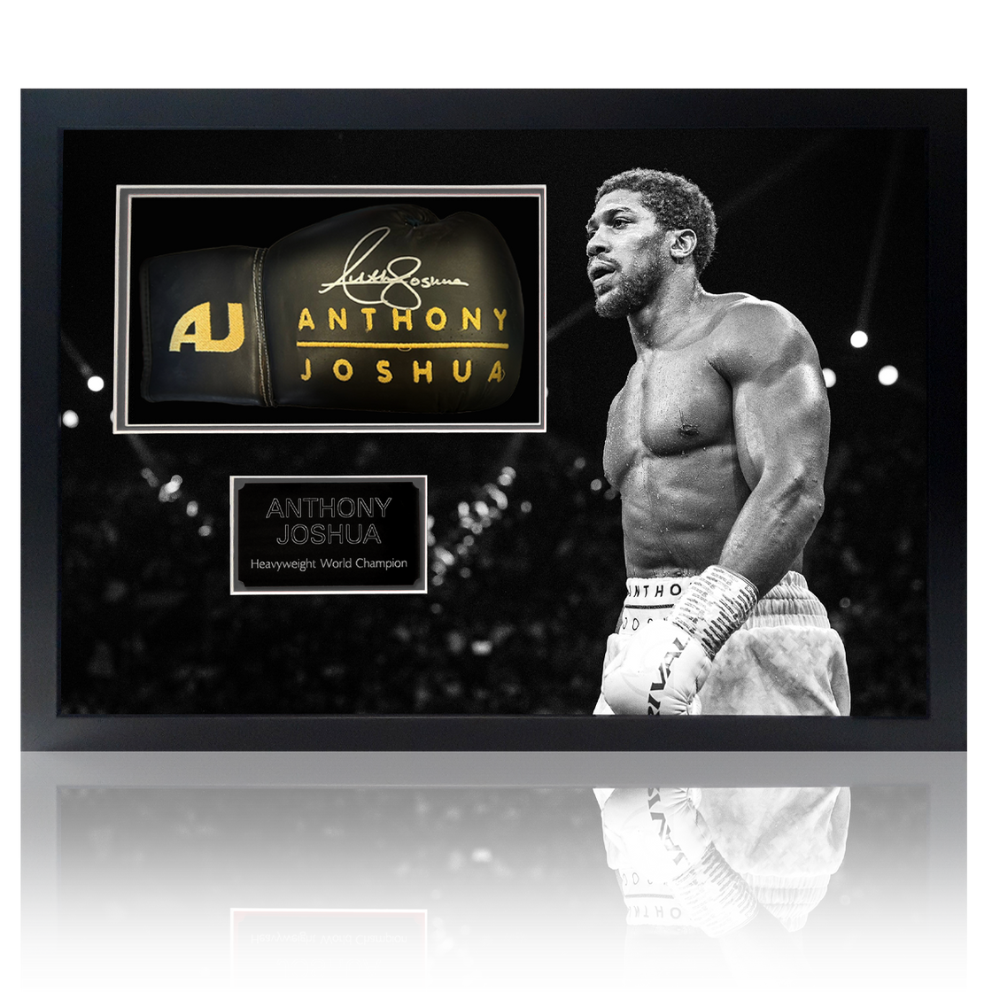 Anthony Joshua "AJ" Signed Glove Iconic Frame