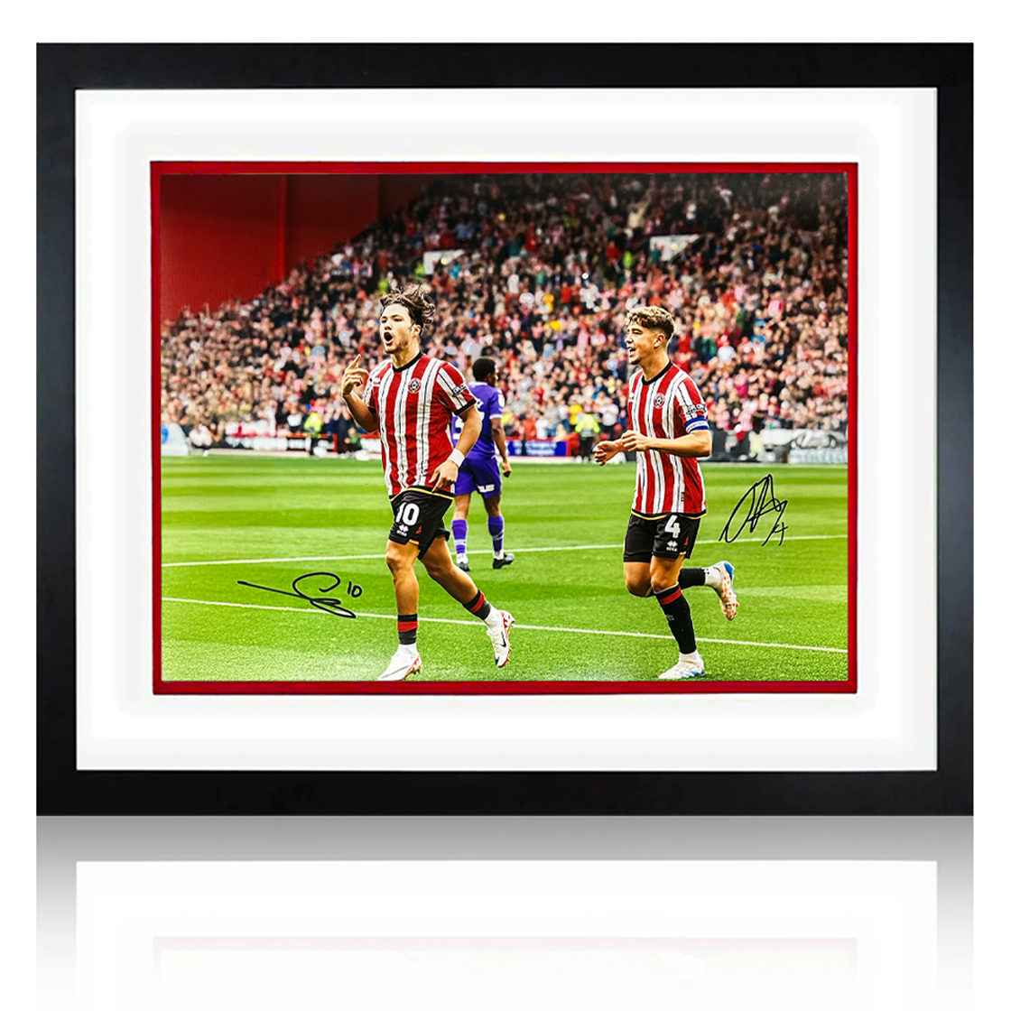 Ollie Arblaster & Callum O'Hare Signed Sheffield United Deluxe Mount Frame