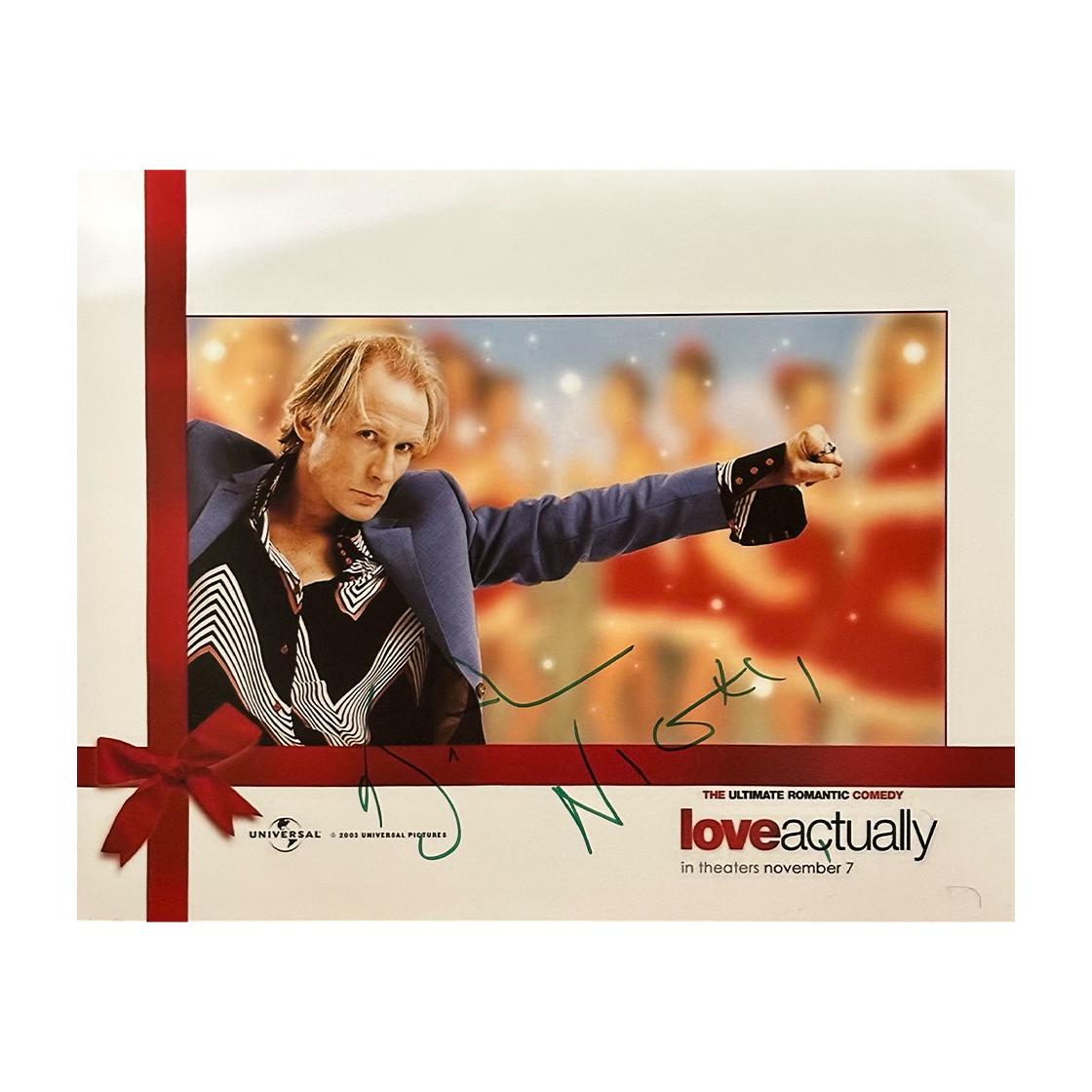 Bill Nighy Signed 10x8 Love Actually Poster Image