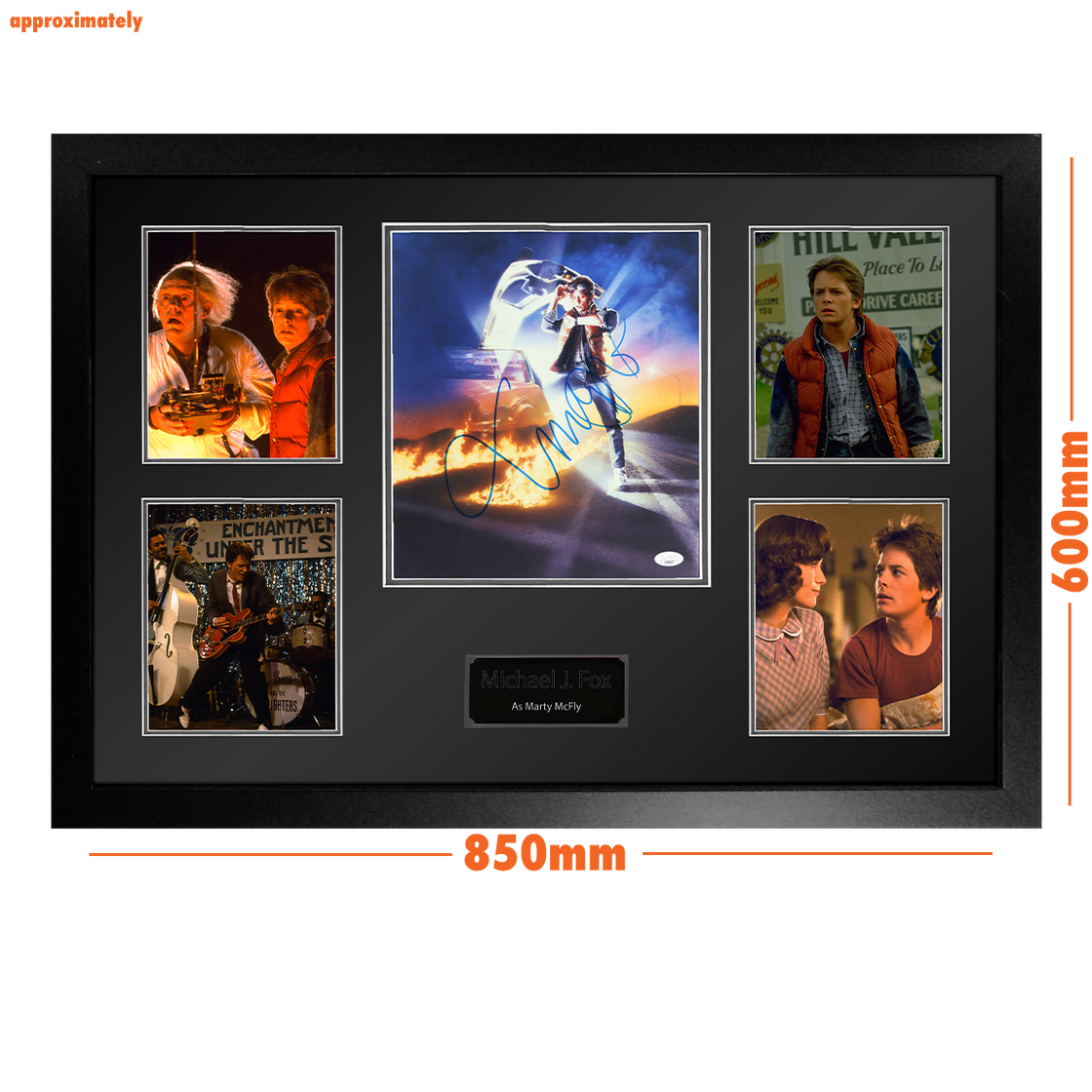 Michael J. Fox Signed Back To The Future Premium Frame (JSA)