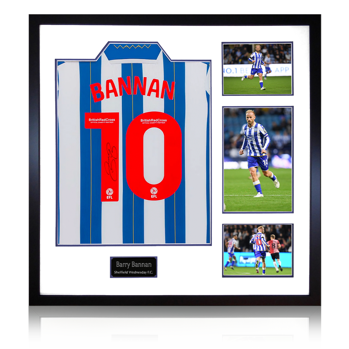 Barry Bannan Signed Sheffield Wednesday 23/24 Shirt Elite Frame