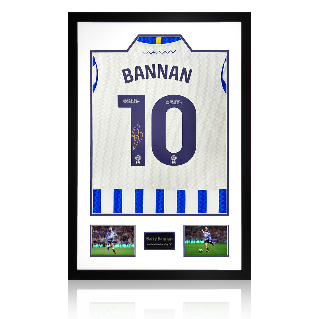 Barry Bannan Signed Sheffield Wednesday 24/25 Shirt Premium Frame