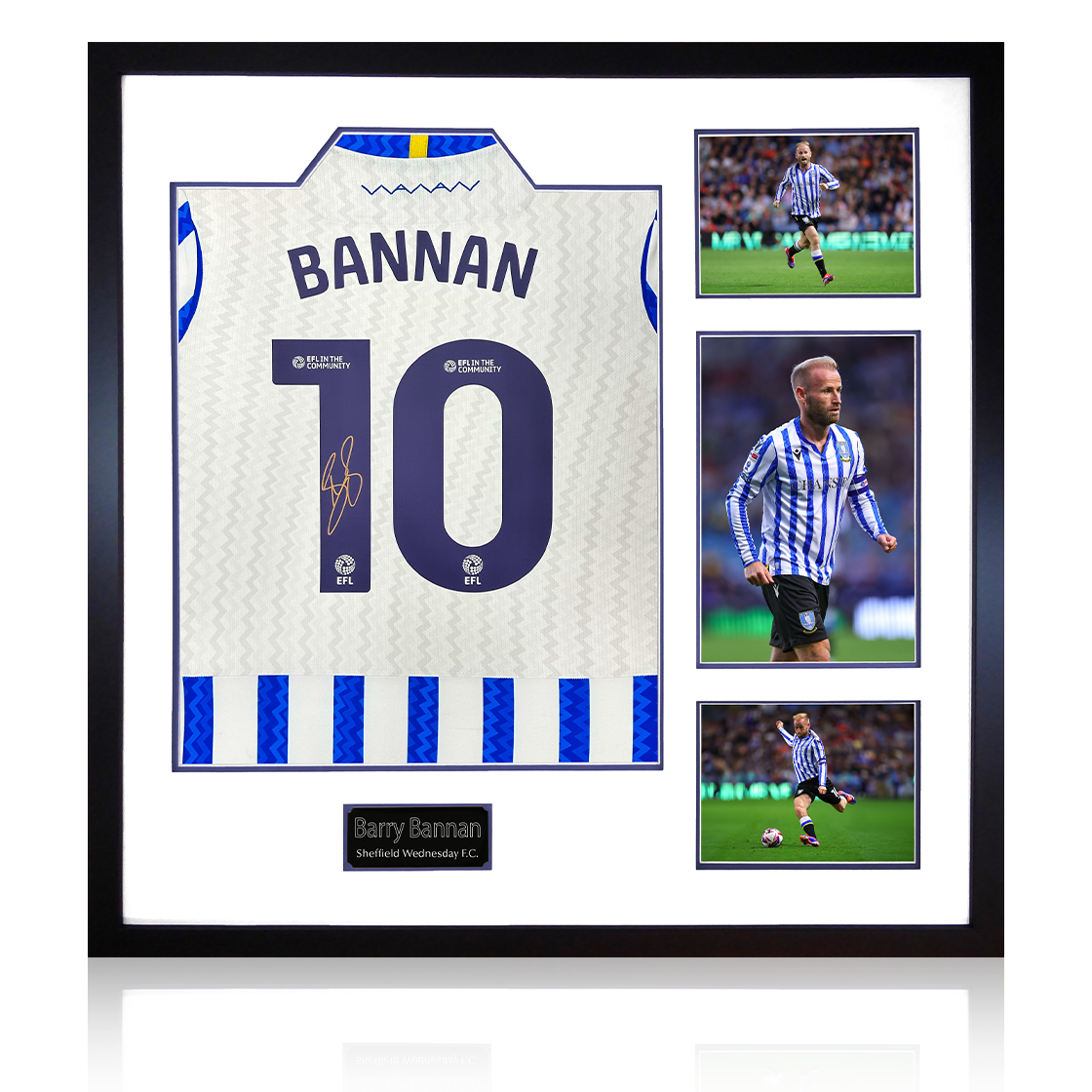 Barry Bannan Signed Sheffield Wednesday 24/25 Shirt Elite Frame