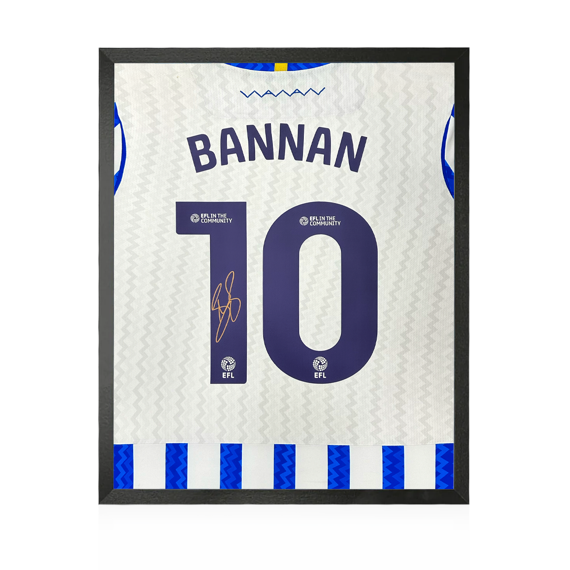 Barry Bannan Signed Sheffield Wednesday 24/25 Shirt Compact Frame