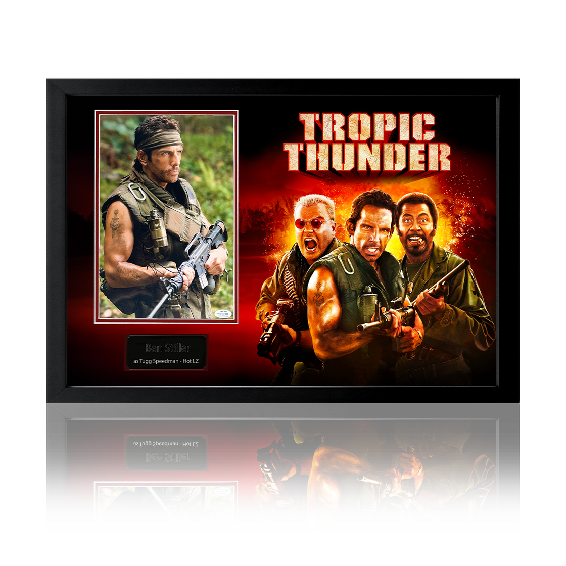 Ben Stiller Tropic Thunder Signed Iconic Frame (ACOA)