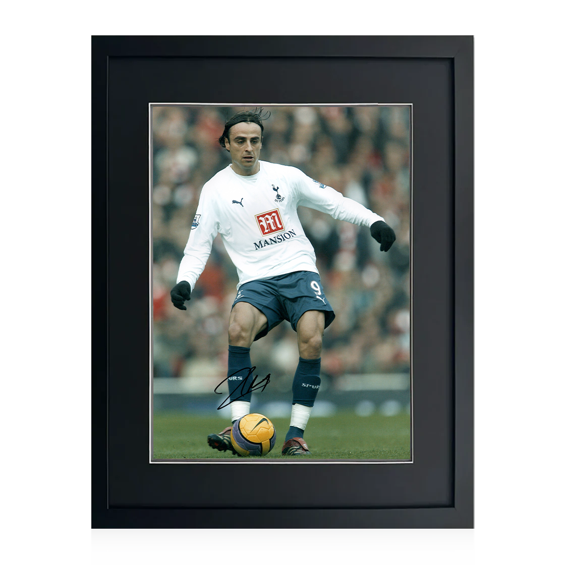 Dimitar Berbatov Signed Tottenham Hotspur Image Compact Frame