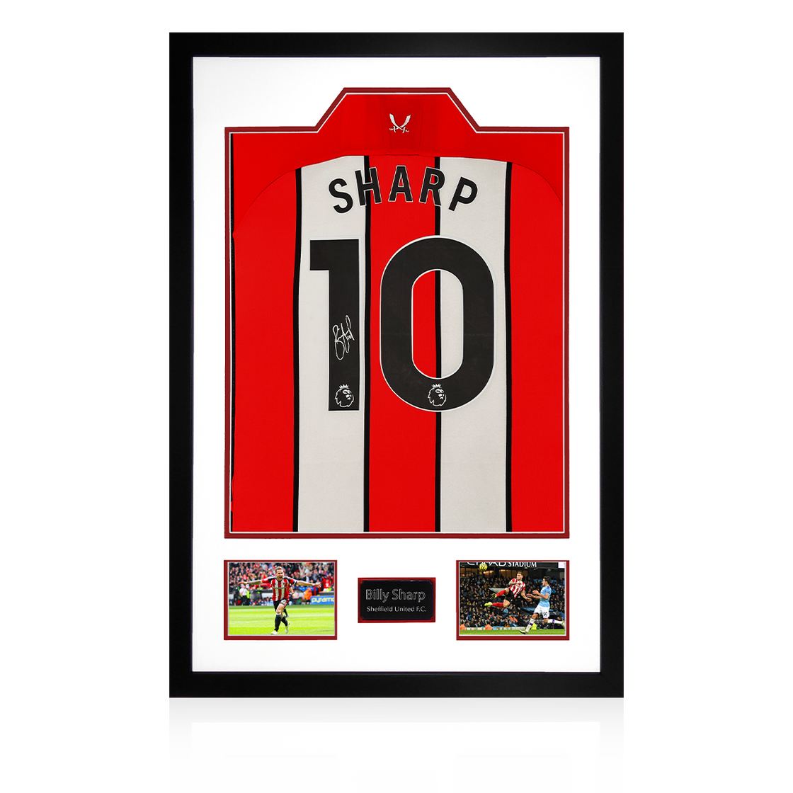 Billy Sharp Signed Sheffield United 23/24 Shirt Premium Frame