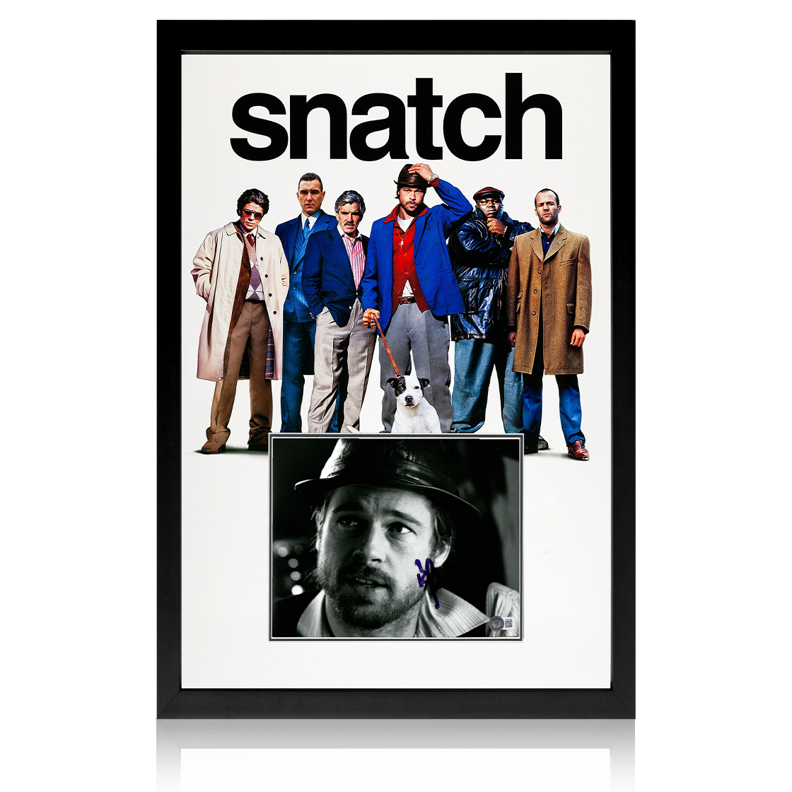 Brad Pitt Signed Snatch Image Iconic Frame (Beckett)