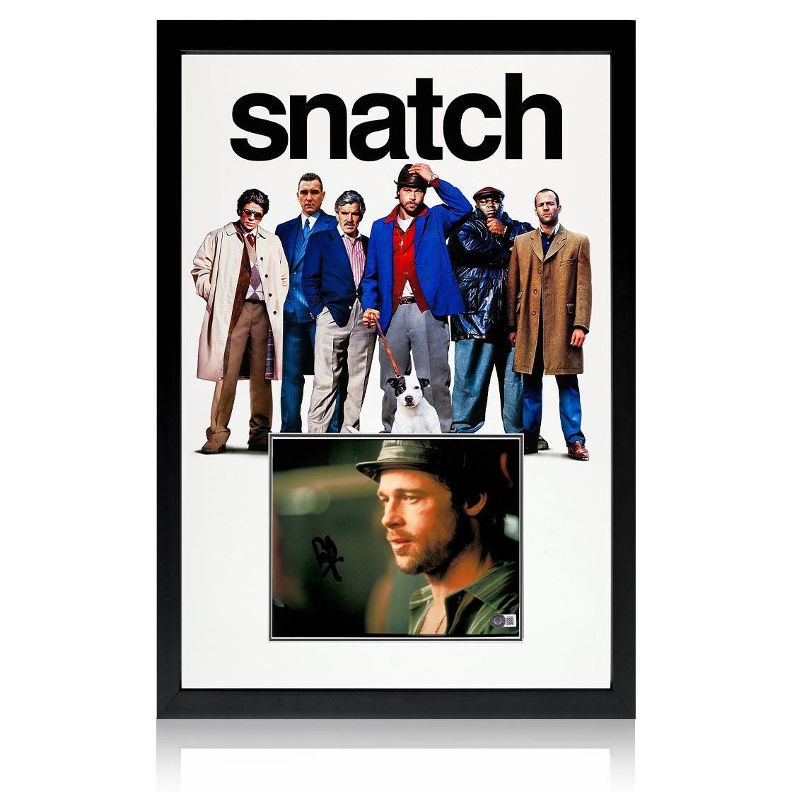 Brad Pitt Signed Snatch Image Iconic Frame (Beckett)