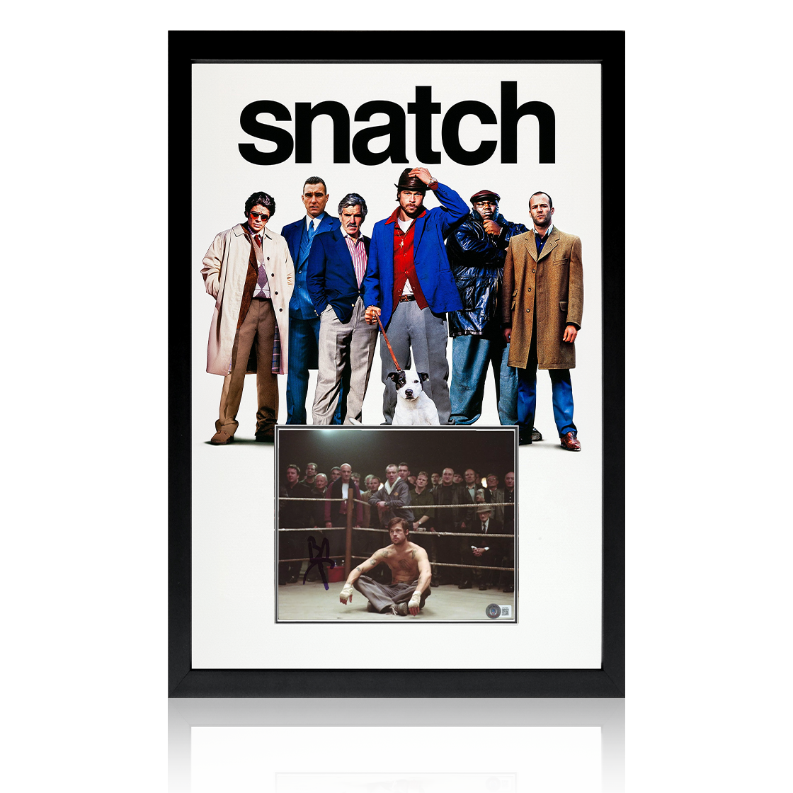 Brad Pitt Signed Snatch Iconic Frame (Beckett)