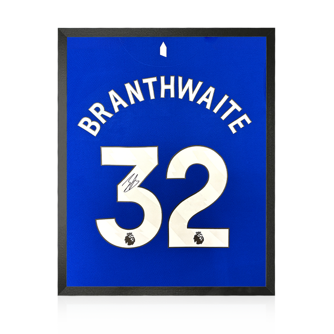 Jarrad Branthwaite Signed Everton Shirt Compact Display