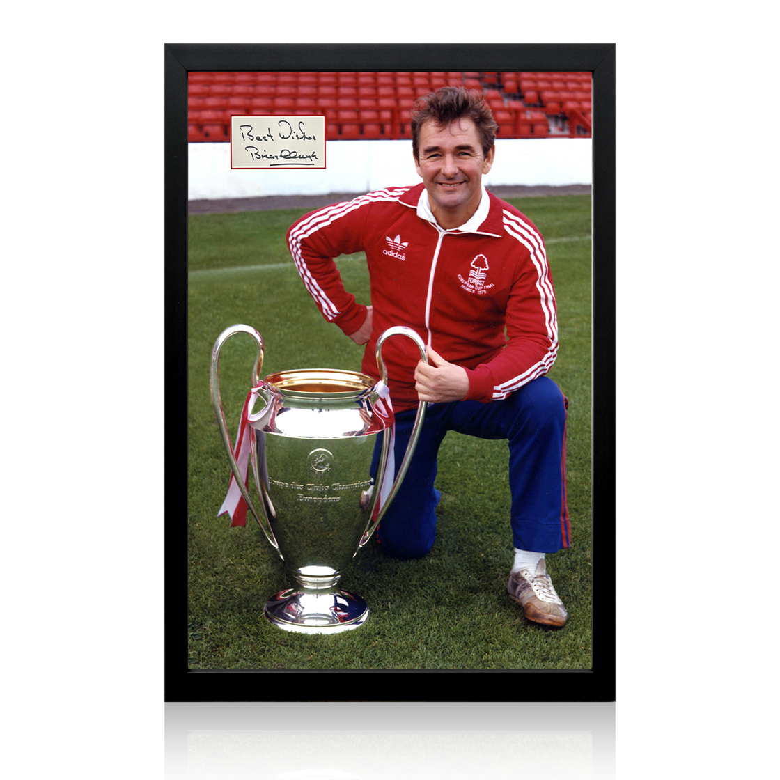 Brian Clough Signed Nottingham Forest #3 Iconic Frame