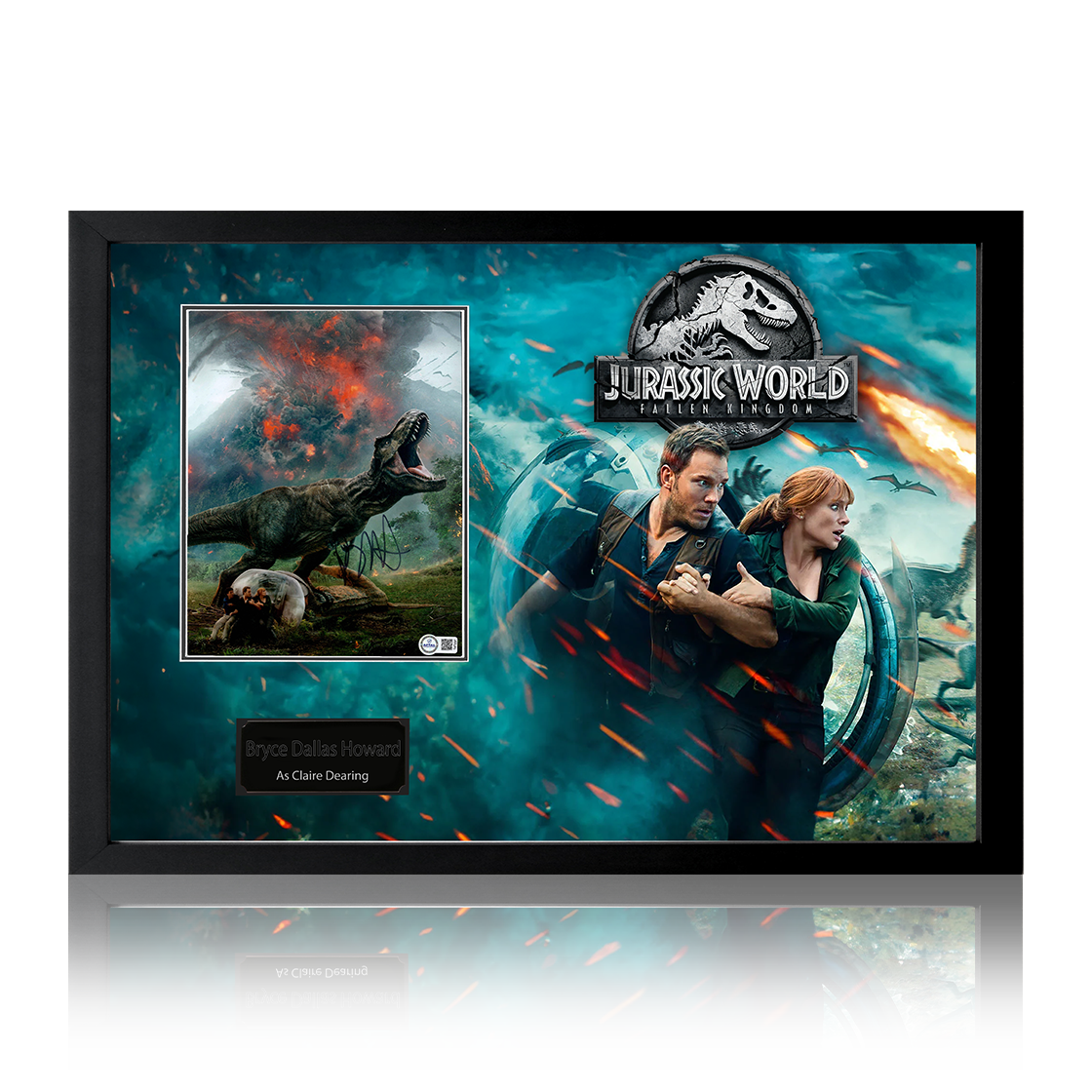 Bryce Dallas Howard Signed Jurassic World: Fallen Kingdom Image Iconic Frame (AFTAL Authentication)