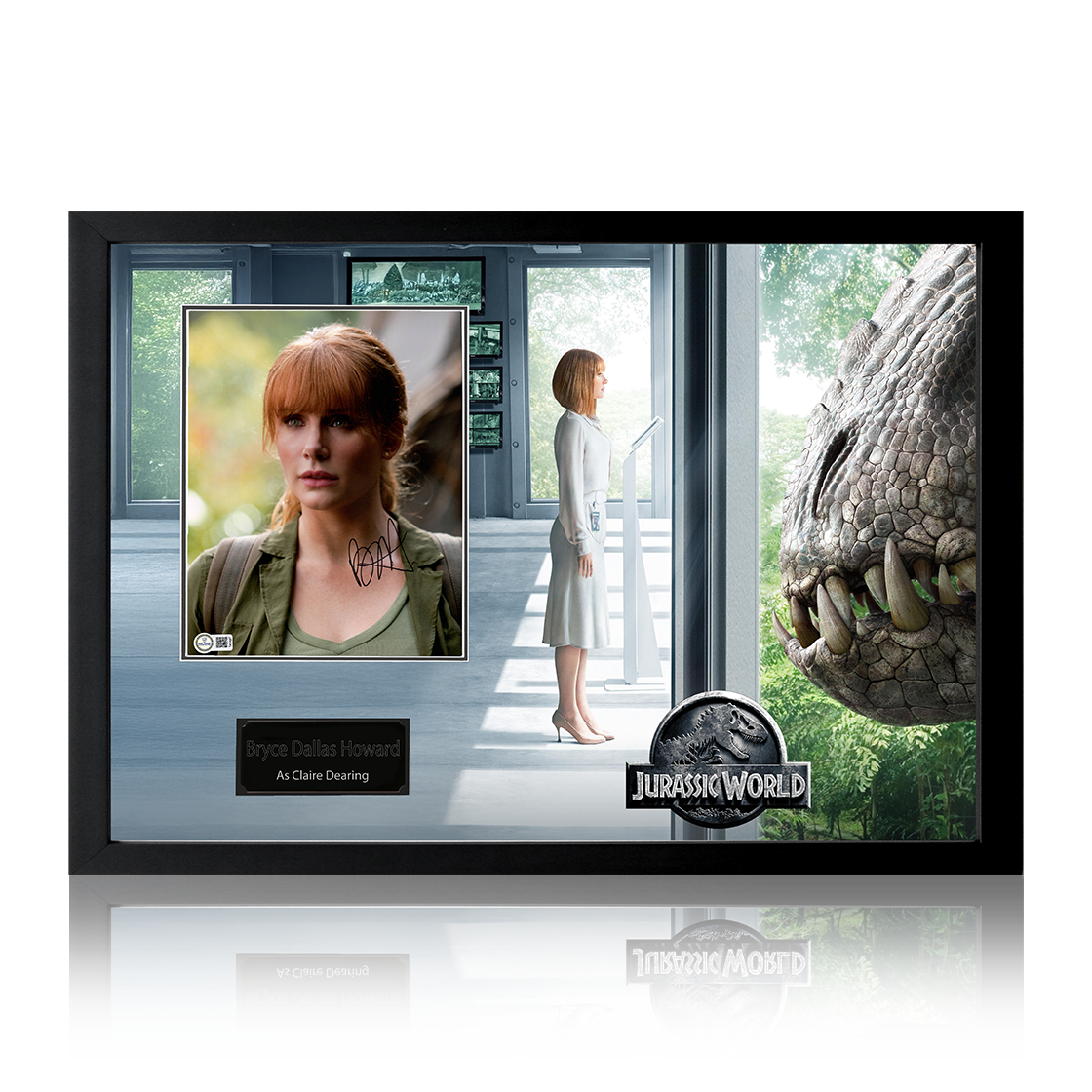 Bryce Dallas Howard Signed Jurassic World Image Iconic Frame (AFTAL Authentication)