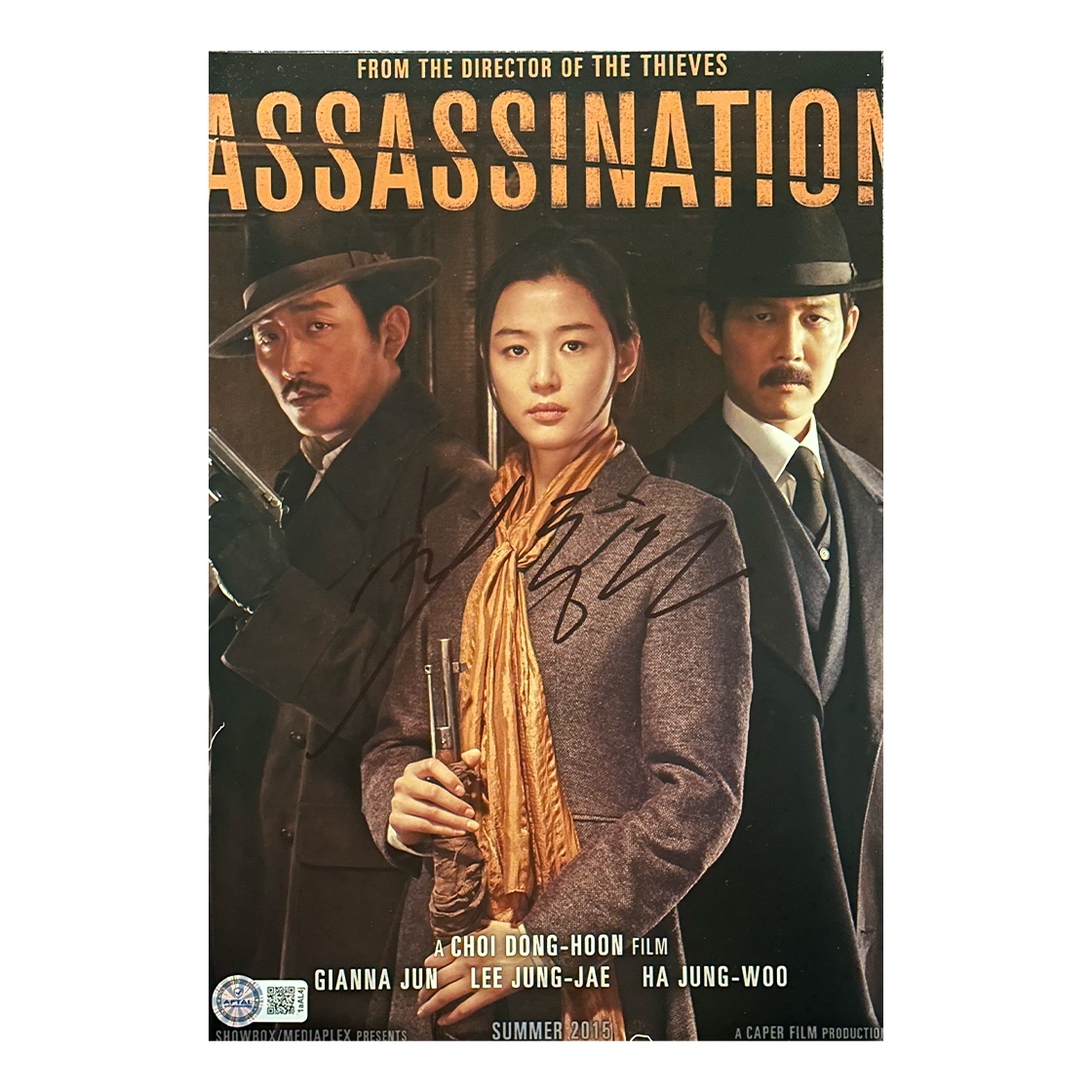 Choi Dong-hoon Signed Assassination 12x8 Image (AFTAL Authenticated)