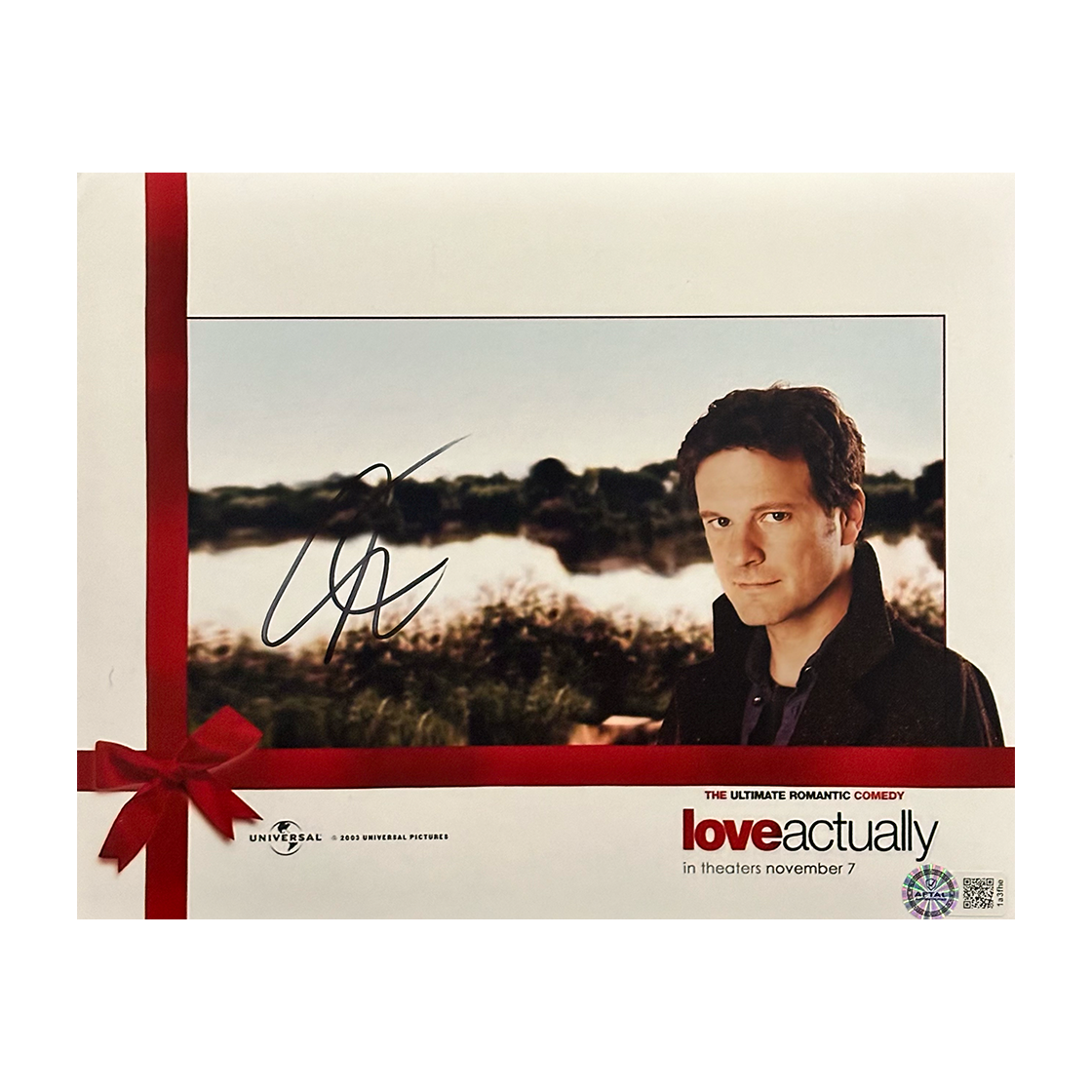 Colin Firth Signed Love Actually 10x8 Image 2 (AFTAL Authenticated)