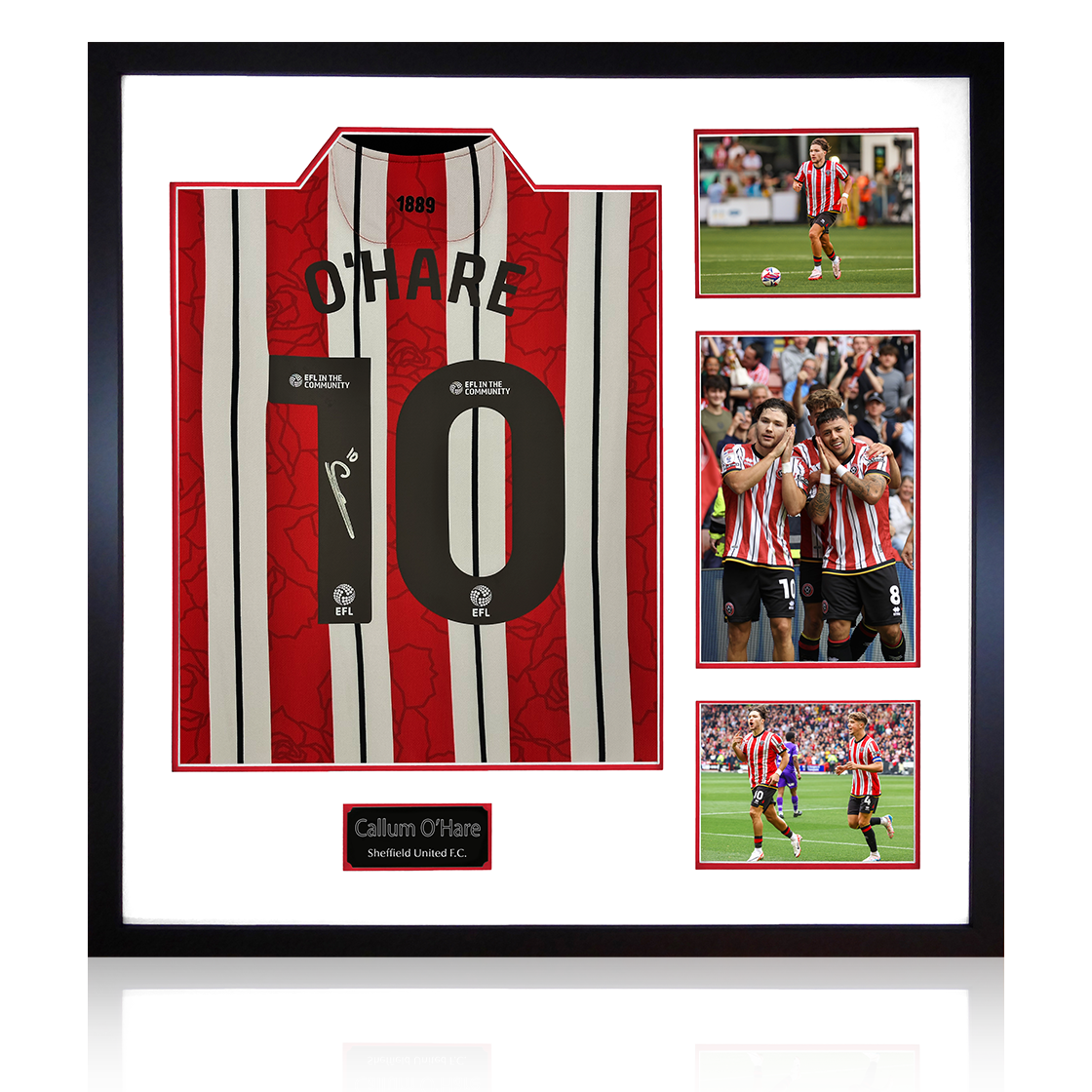 Callum O'Hare Signed Sheffield United 24/25 Shirt Elite Frame