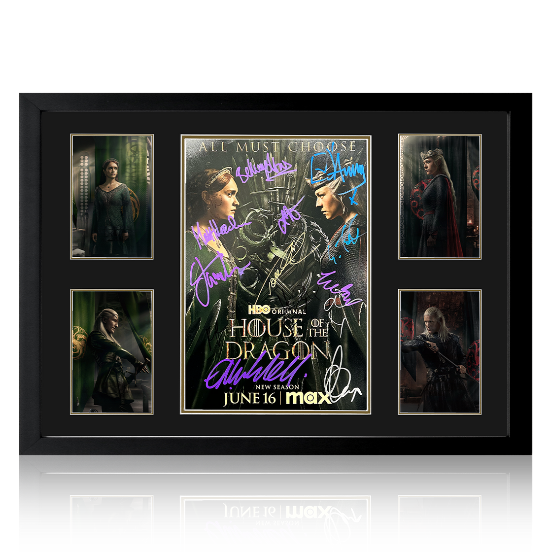 House Of The Dragon Cast Signed Image #1 Premium Frame