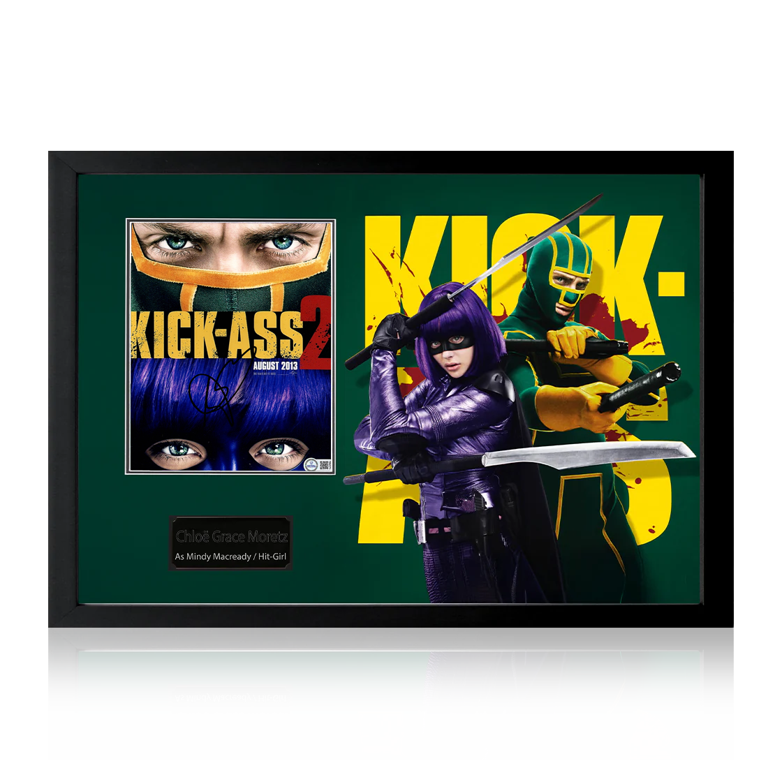 Chloë Grace Moretz Signed Kick-Ass Image Iconic Frame (AFTAL Authentication)