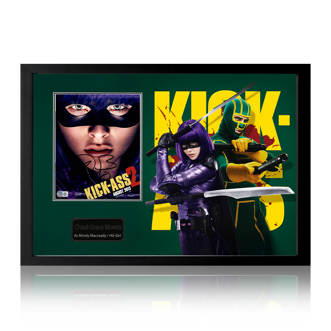 Chloë Grace Moretz Signed Kick-Ass Image Iconic Frame (Beckett)