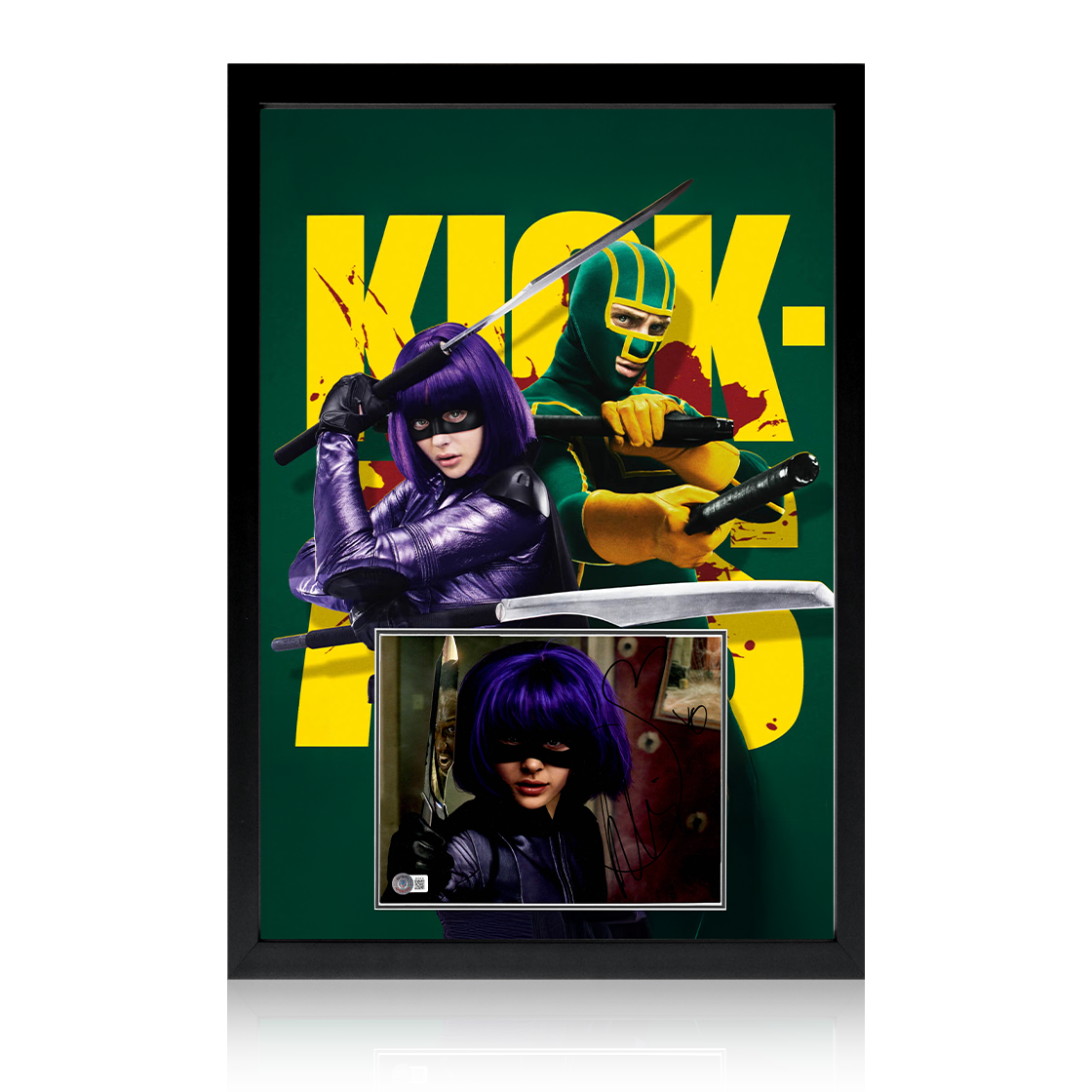 Chloë Grace Moretz Signed Kick-Ass Image Iconic Frame (Beckett)