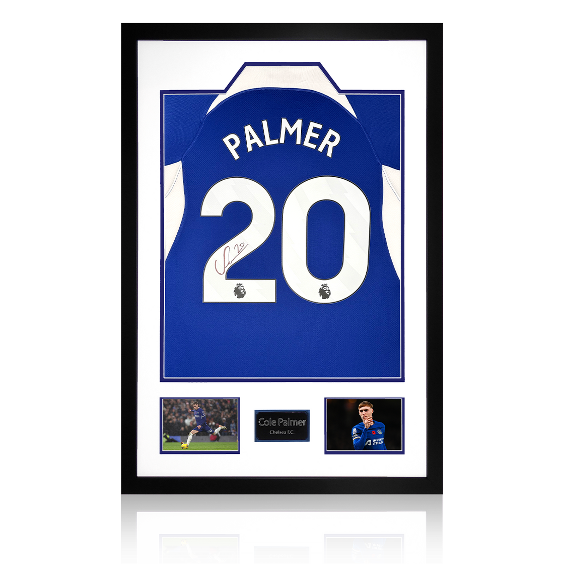 Cole Palmer Signed Chelsea Shirt Premium Frame