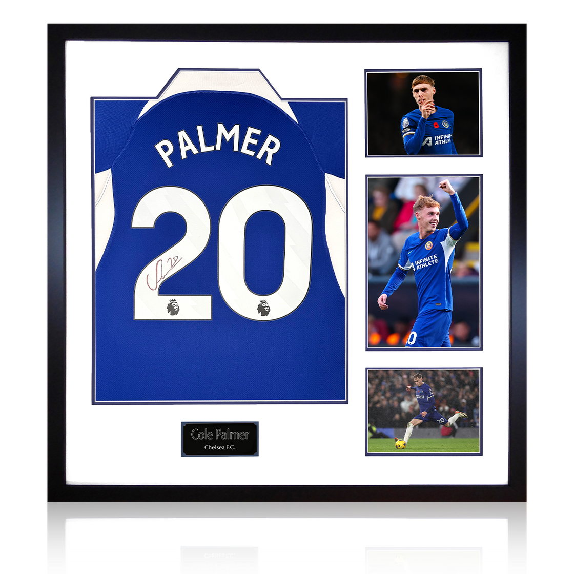 Cole Palmer Signed Chelsea Shirt Elite Frame