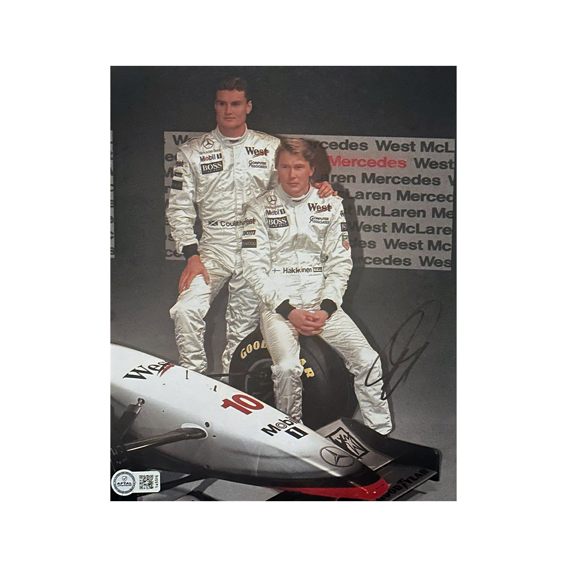 David Coulthard Signed Formula One 10x8 Image (AFTAL Authenticated)