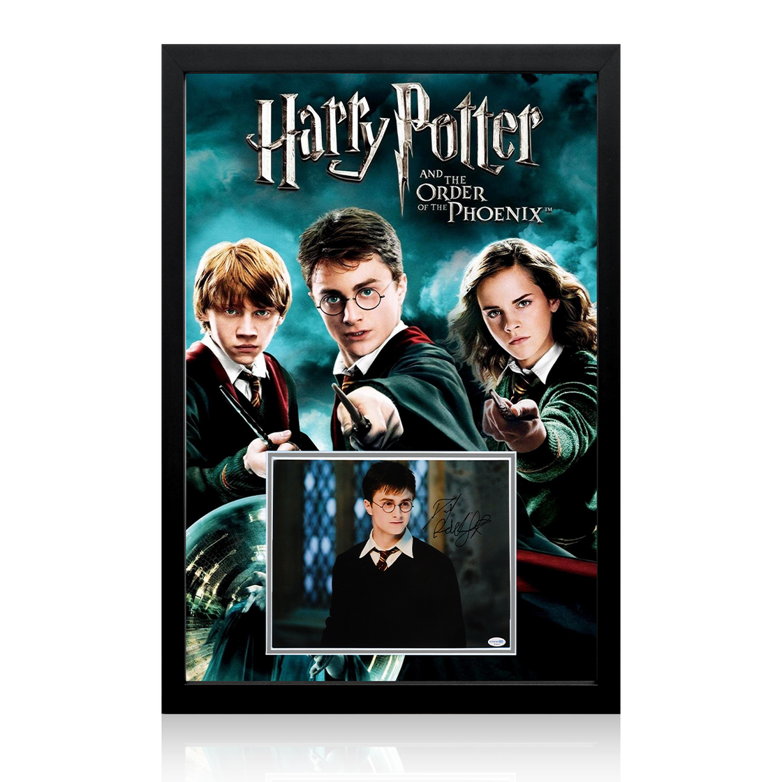 Daniel Radcliffe Signed Harry Potter Image Iconic Frame (ACOA)