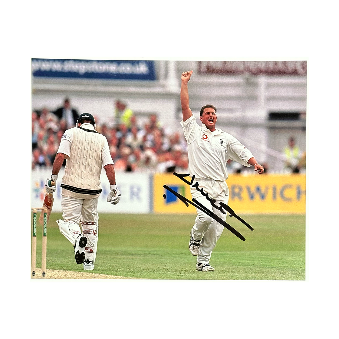 Darren Gough Signed 10x8 Image #1