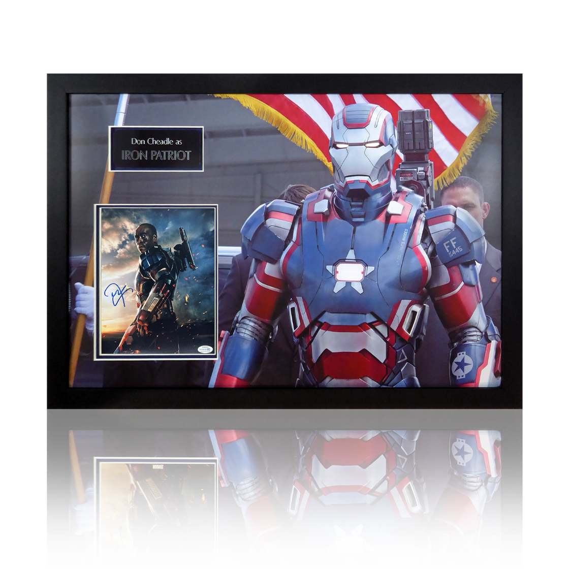 Don Cheadle Signed Iron Patriot Iconic Frame (ACOA)