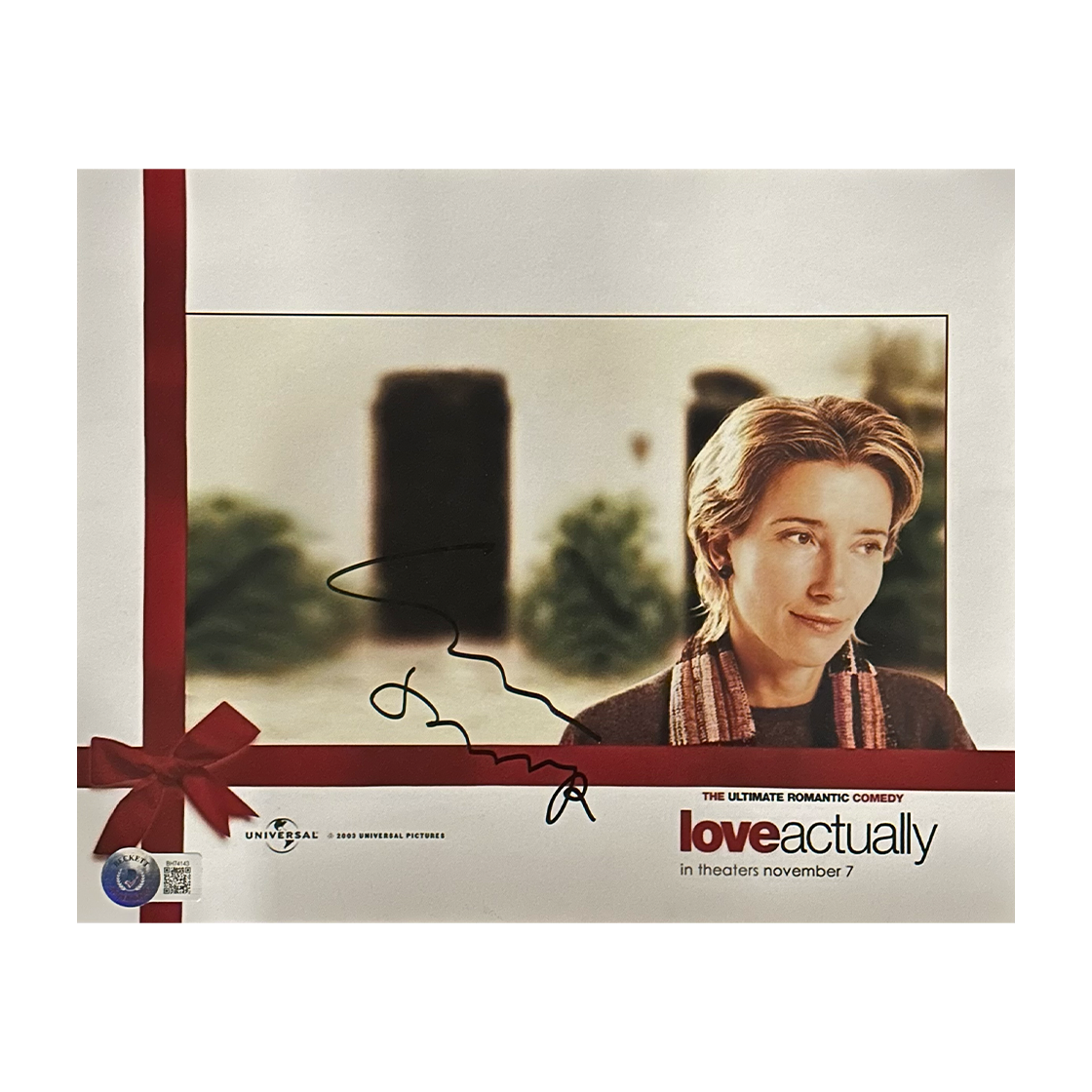 Emma Thompson Signed Love Actually 10x8 Image (Beckett)