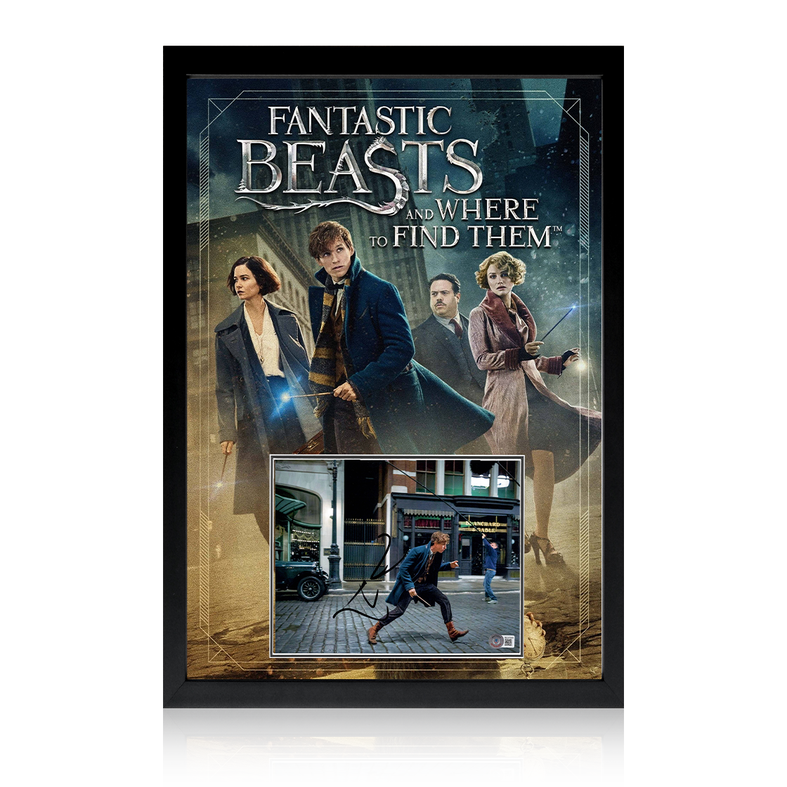 Eddie Redmayne Signed Fantastic Beasts and Where to Find Them Image Iconic Frame (Beckett)