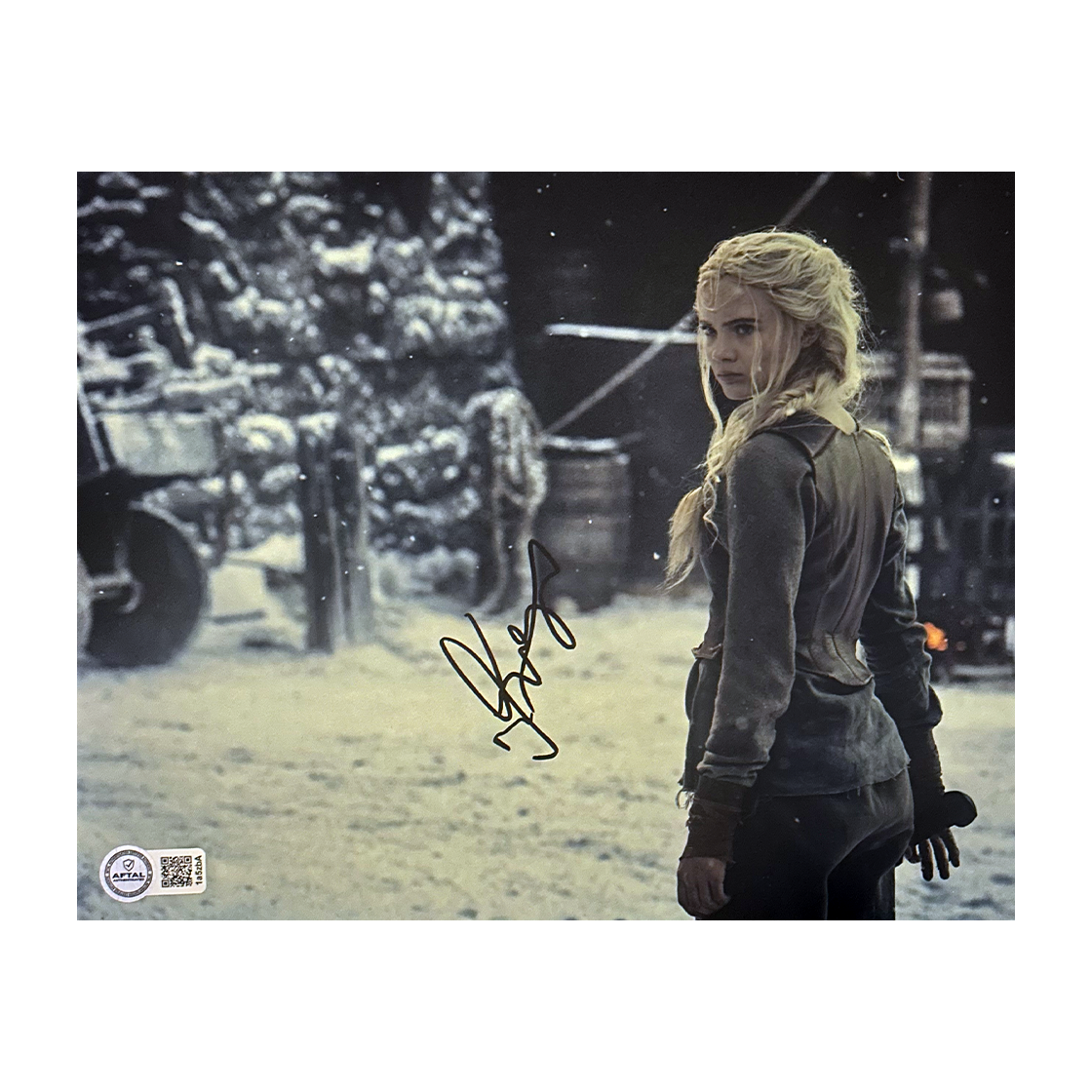 Freya Allan Signed The Witcher 10x8 Image (AFTAL Authenticated)