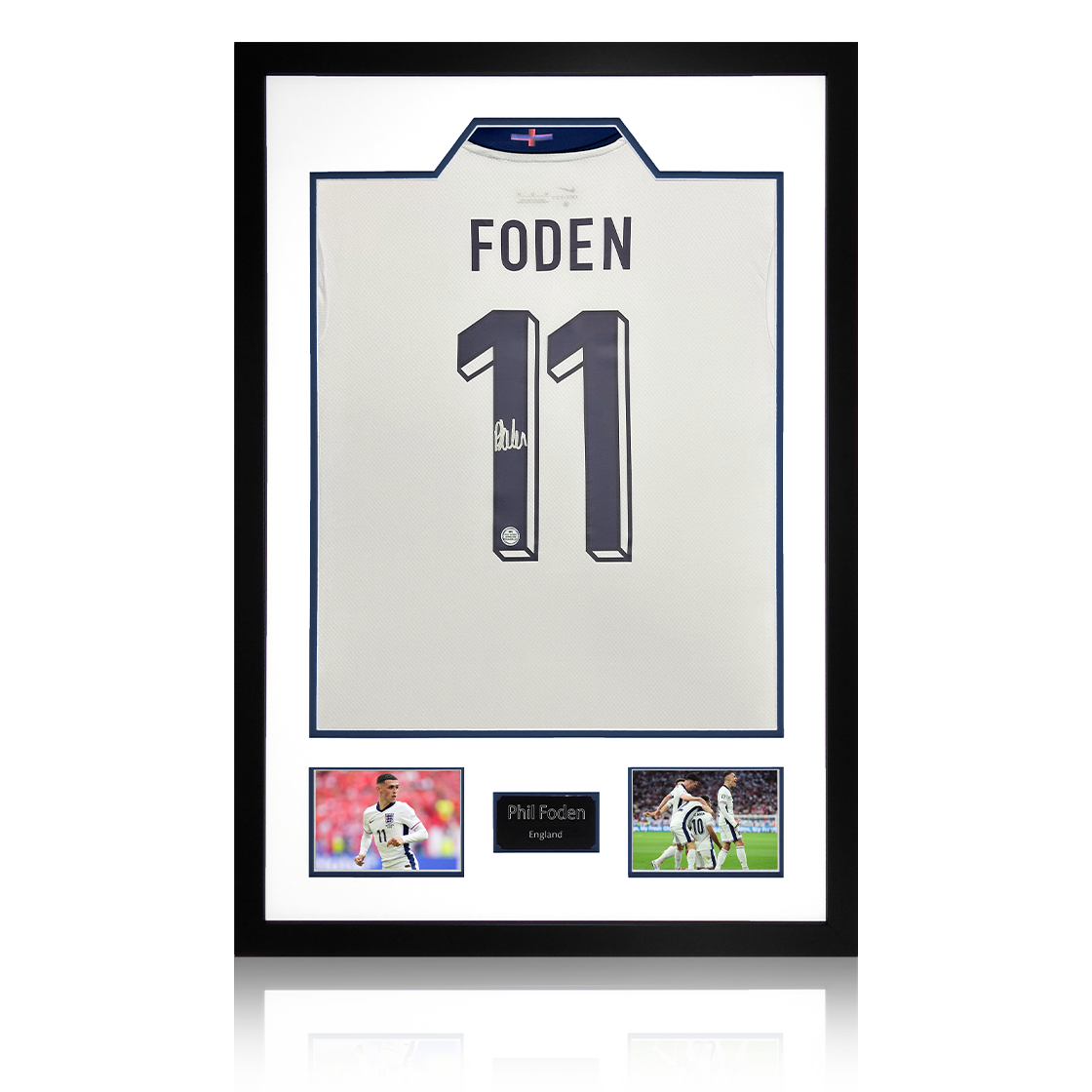 Phil Foden Signed England 2024 Shirt Premium Frame